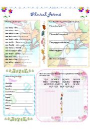 English Worksheet: Plural forms