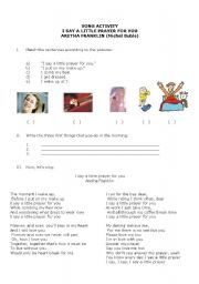 English Worksheet: Daily activity