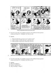 English Worksheet: Mafalda part 3