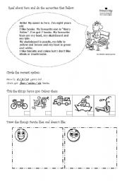 English Worksheet: Read about Fern