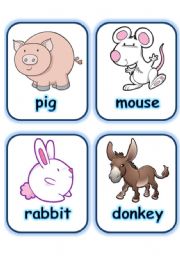  FLASHCARD SET 2- FARM ANIMALS - PART 3