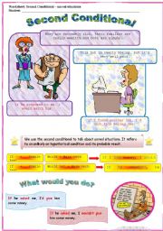 English Worksheet: Second Conditional - talking about unreal situations