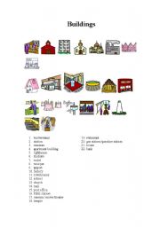 English Worksheet: Buildings