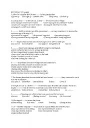 English Worksheet: advanced grammar review