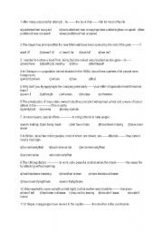 English Worksheet: advanced grammar review3