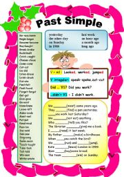 English Worksheet: PAST SIMPLE ELEMENTARY