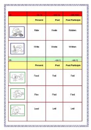 English Worksheet: Irregular verbs (4/4)