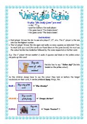 English Worksheet: The Snake Game - Instructions