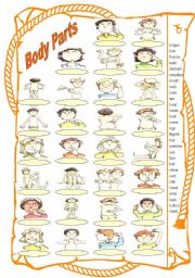 Body Parts Worksheet