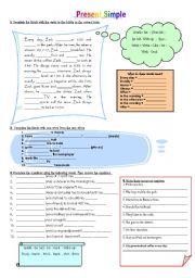 English Worksheet: PRESENT SIMPLE