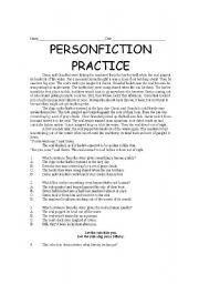 English Worksheet: Personification Practice
