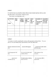 English worksheet: Environmet