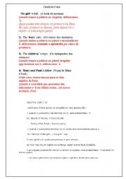 English worksheet: genitive case