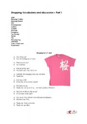 English Worksheet: Shopping
