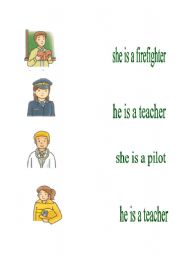 English worksheet: who is she / he?