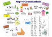 English Worksheet: Map of Grammarland