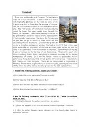 English Worksheet: florence