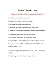 English Worksheet: First conditional poem