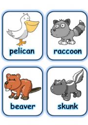 English Worksheet: FLASHCARD SET 4- OTHER ANIMALS - PART 1