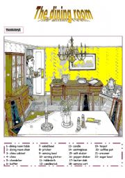 English Worksheet: Things in the home