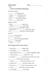 English Worksheet: quiz