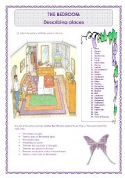 English Worksheet: THE BEDROOM- (27-07-2008)