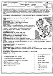 English Exercises: past simple text