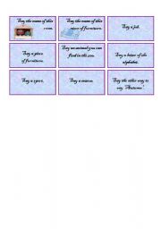 English Worksheet: The Snake Game - Cards (part 4)