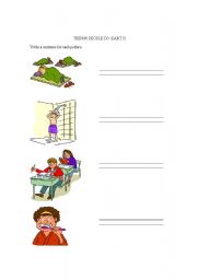 English worksheet: THINGS PEOPLE DO (PART 3)