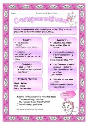 English Worksheet: Comparatives