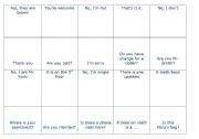 English worksheet: QUESTIONS AND ANSWERS DOMINO