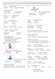 English Worksheet: Fifth grade