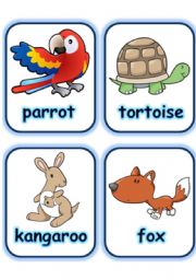 English Worksheet:  FLASHCARD SET 4- OTHER ANIMALS - PART 4 OF 5 (29.07.2008)