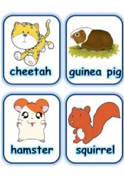 English Worksheet:   FLASHCARD SET 4- OTHER ANIMALS - PART 5 OF 5 (29.07.2008)