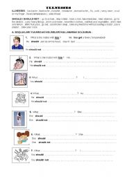 English Worksheet: LLNESSES AND GAMES