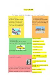 English Worksheet: Everyday English for conversation classes