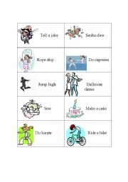 English worksheet: activity cards 2