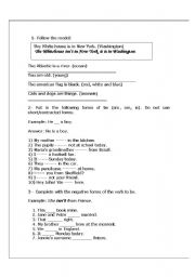 English Worksheet: Verb To be - simple  exercises