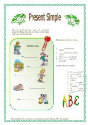 English Worksheet: Present Simple (29.07.08)