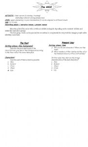 English Worksheet: THE 4400