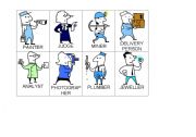 English Worksheet: JOBS people do part 1