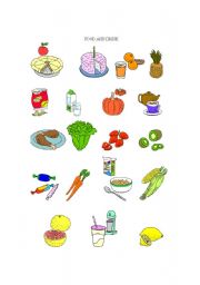 English Worksheet: FOOD AND DRINK