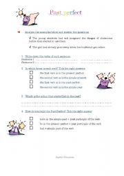 English Worksheet: Past perfect 
