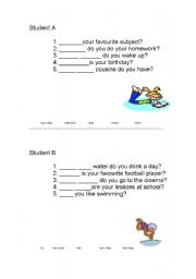 English Worksheet: Wh Questions