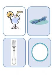 English Worksheet: Cutlery Flash-cards