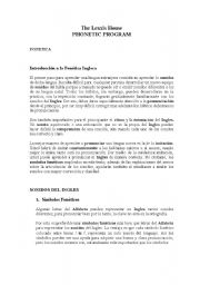 English Worksheet: Phonetic Guide for Spanish Speakers
