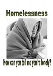 English Worksheet: The Homeless