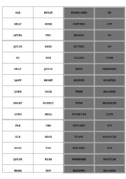 English Worksheet: compound adjectives 