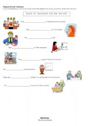 English Worksheet: Present Continuous