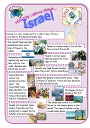 English Worksheet: Israel - an introduction to the country